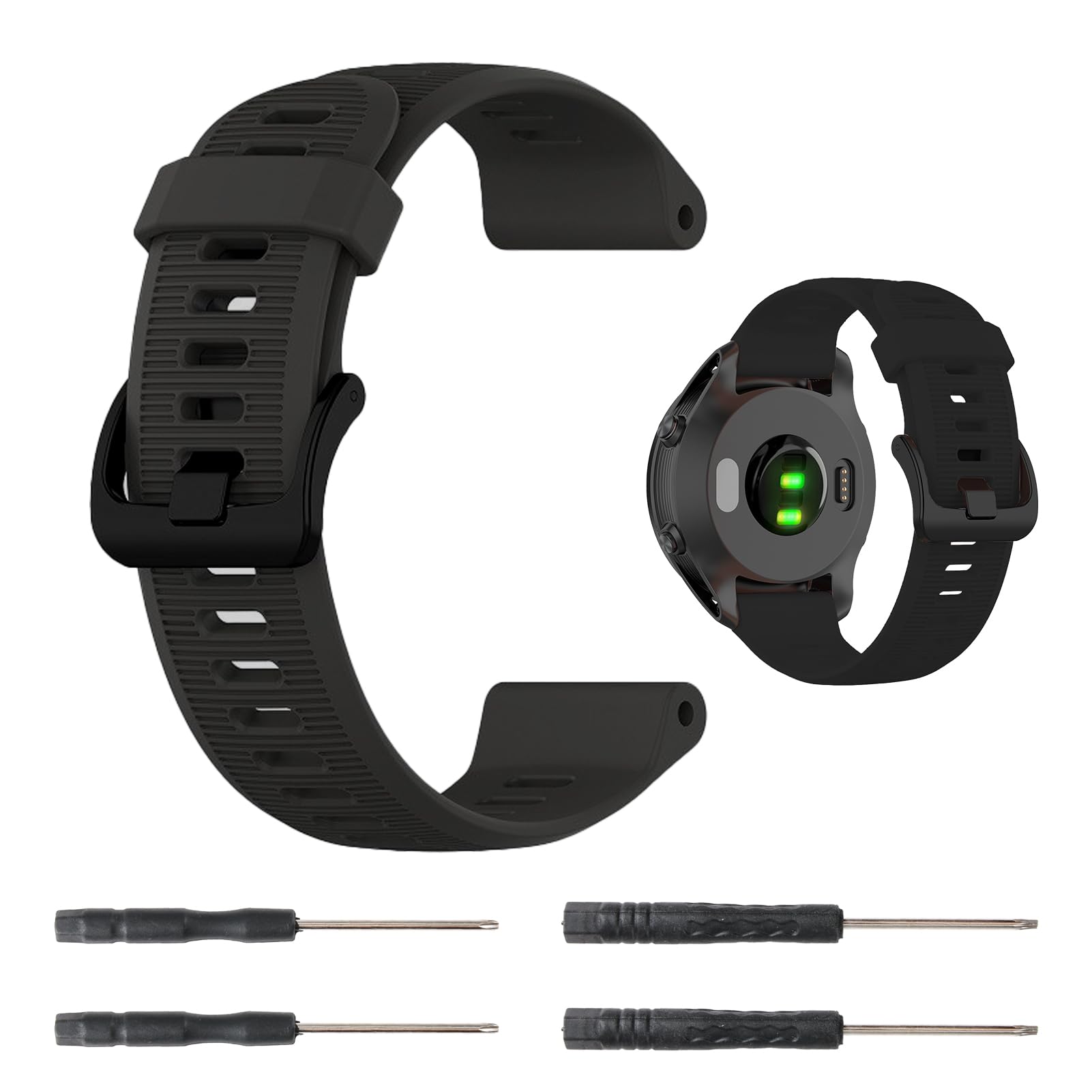 Replacement Strap for Garmin Forerunner 945/Forerunner 935,Silicone watch strap Kit,Adjustable Waterproof Sport Band Fits Fenix 6/5, Garmin approach S60/Garmin Fenix 6