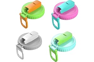 Zheigaoxea 4 Pack Soda Can Lids with Silicone Straw, Reusable Soda Can Covers to Keep Carbonation, Leak-Proof BPA-Free Can To