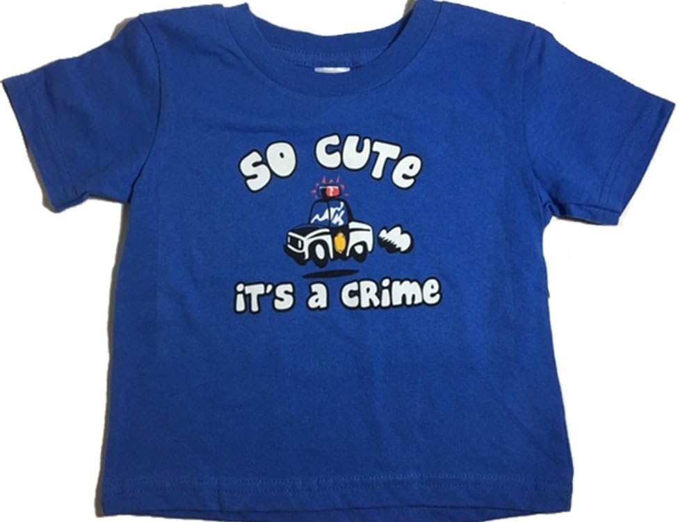 Little Teez Funny Toddler Graphic So Cute It's a Crime T-Shirt