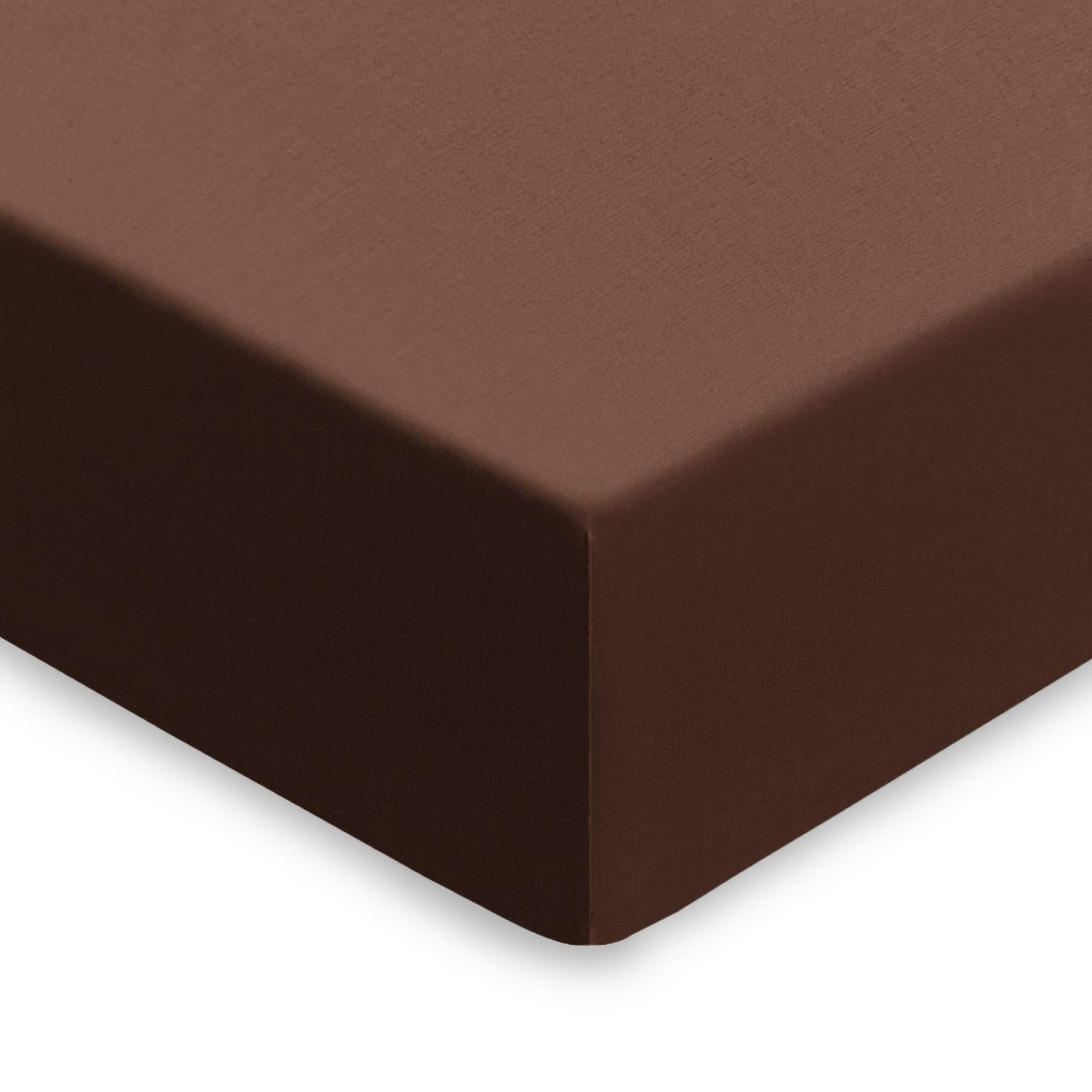Extra Deep Fitted Sheets 16"/40CM Deep 15 Colours (Chocolate, King) — image 1