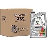 Castrol GTX Full Synthetic 5W-30 Motor Oil, 5 Quarts, Pack of 3