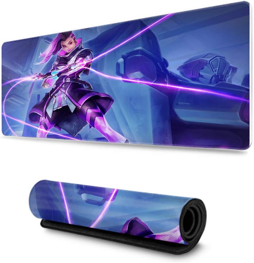 Overwatch,XL Gaming Mouse Pad,Polyester Cloth Mouse Pad,Laptop Mouse Pad,Extended Mat-(Sombra)