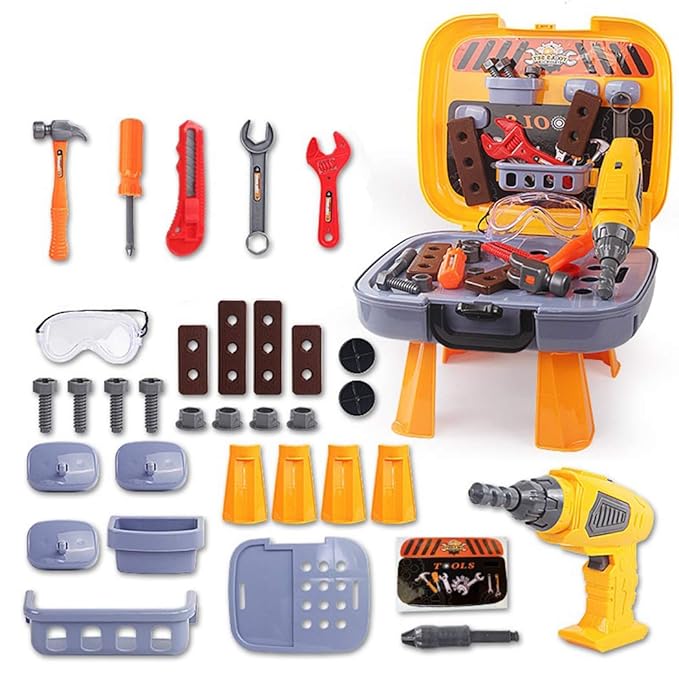 COSYOO 35PCS Kids Tool Kit Educational Kids Fixing Tool Kit Kids Fixing