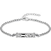 Imrsanl Tree of Life Urn Bracelet for Men Women Bar Cremation Jewelry for Ashes Keepsake Memorial Loved Ones Adjustable Link Bracelets