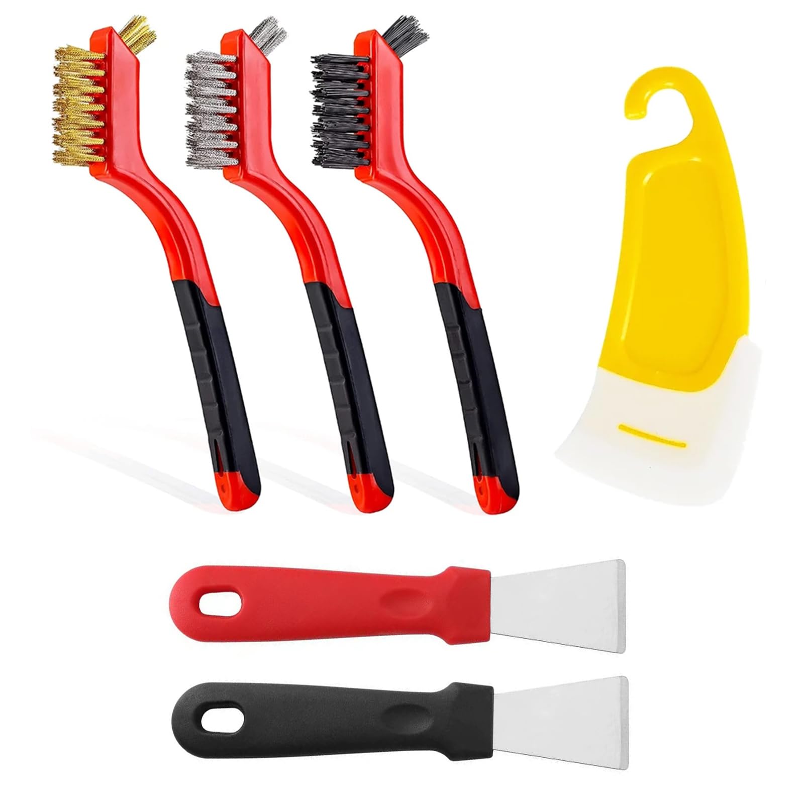 6 PCS Oven Cleaner, Oven Scraper, Hob Cleaner, Oven Cleaning Kit, for Cleaning Kitchens Microwaves Ovens and Stoves