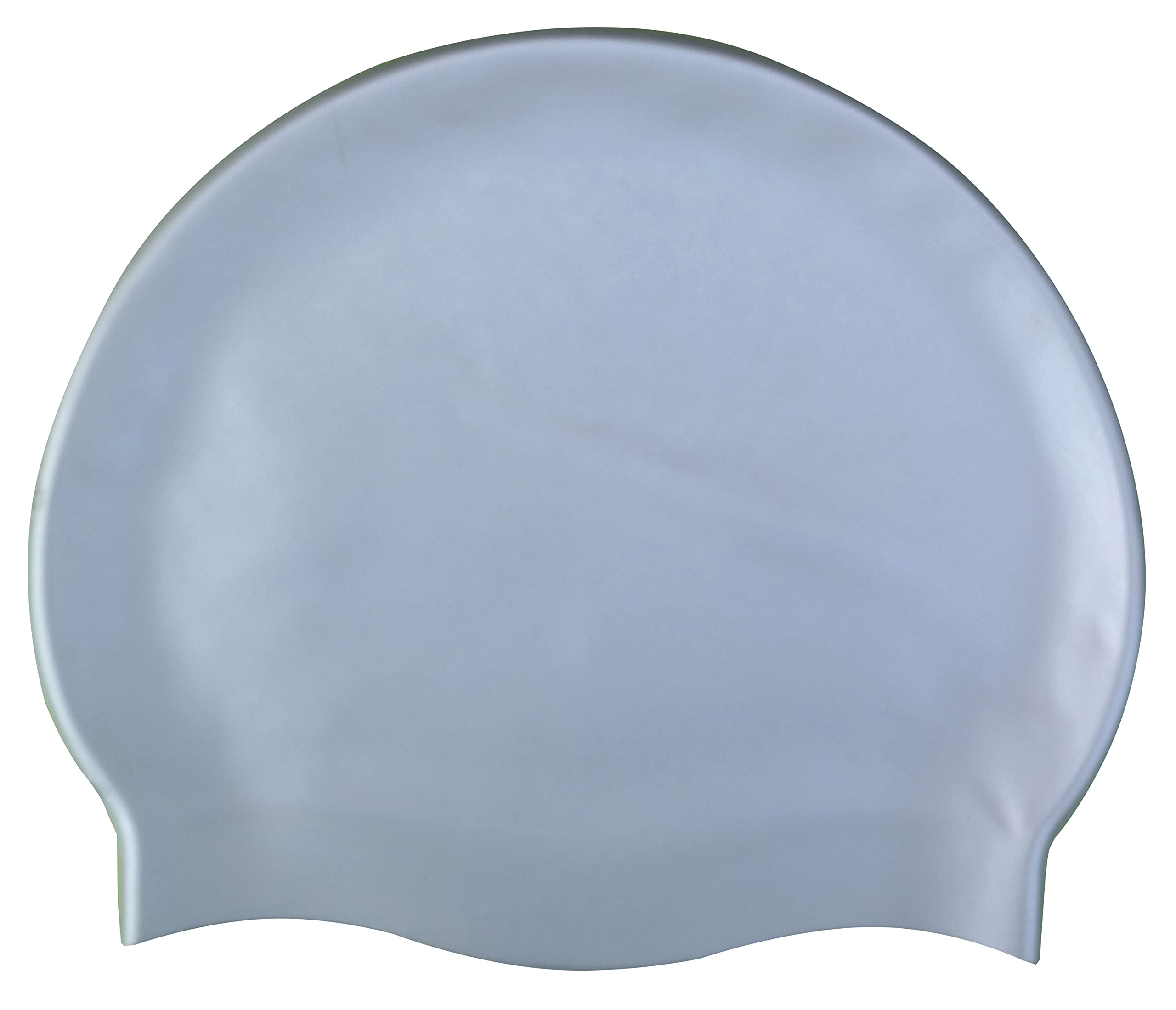 CHEX Stretchy Silicone Unisex Women Men One Piece Swimming Hat Swim Cap Plain Unbranded Fluo Dark Pastel Colours One Size Adults 8+ Years Easy Pull On Swim Hat (Silver)