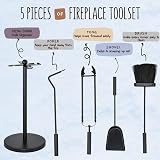 Unibos Fireplace Companion Set Fireside Tools Circle Base Home New view 4