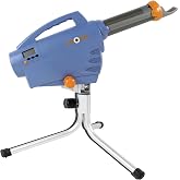 Zooka ZS740 Baseball Pitching Machine - Throws Balls 10-70 MPH - Cordless Battery Powered Pitching Machines for Youth Baseball - Adjustable Pitching Machine Baseballs - Short Tripod for Kids 8 &amp; Under