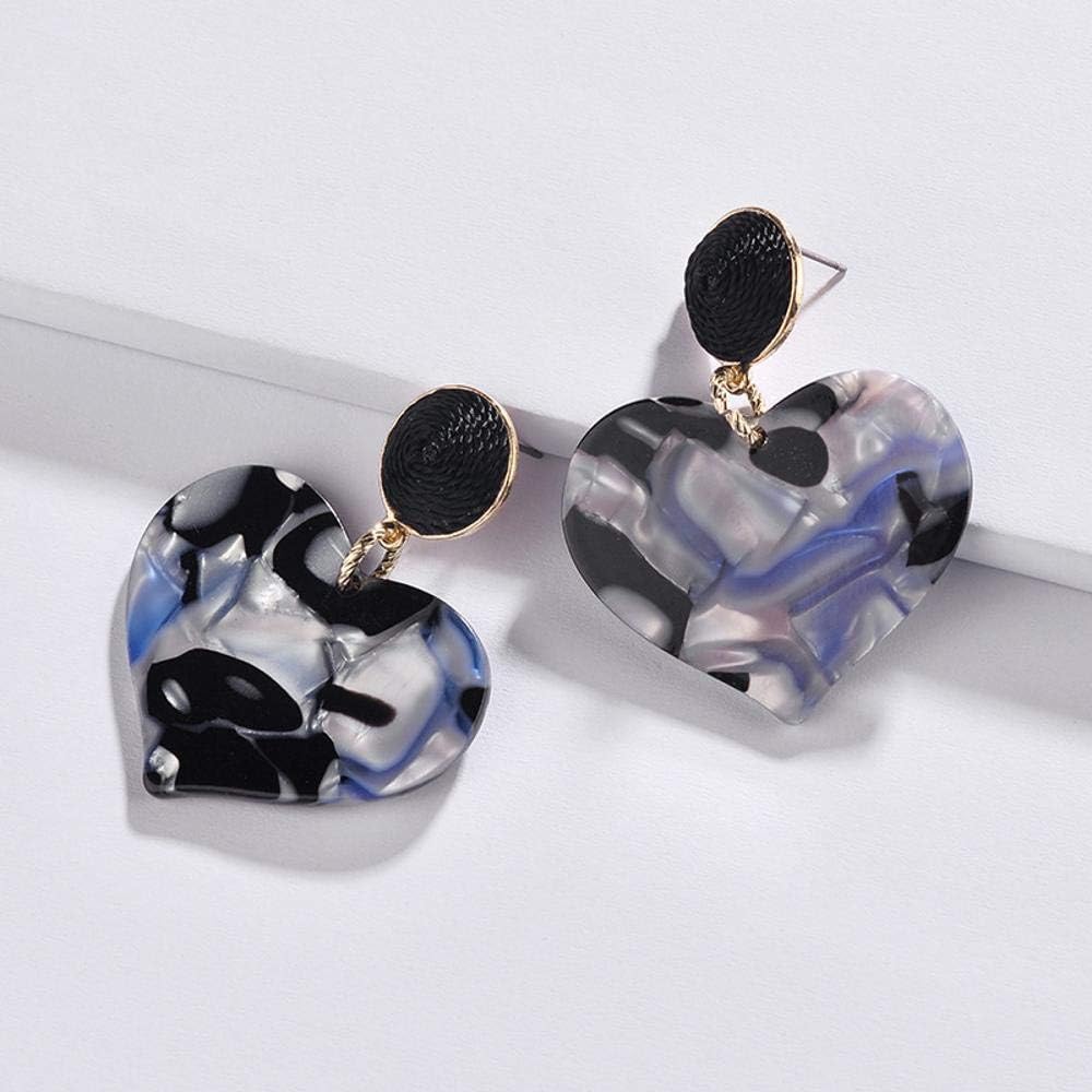 Hjyi Earrings Women Drop Women's Acrylic Earrings, Peach Heart Pendant Earrings, Fashion Simple Earrings