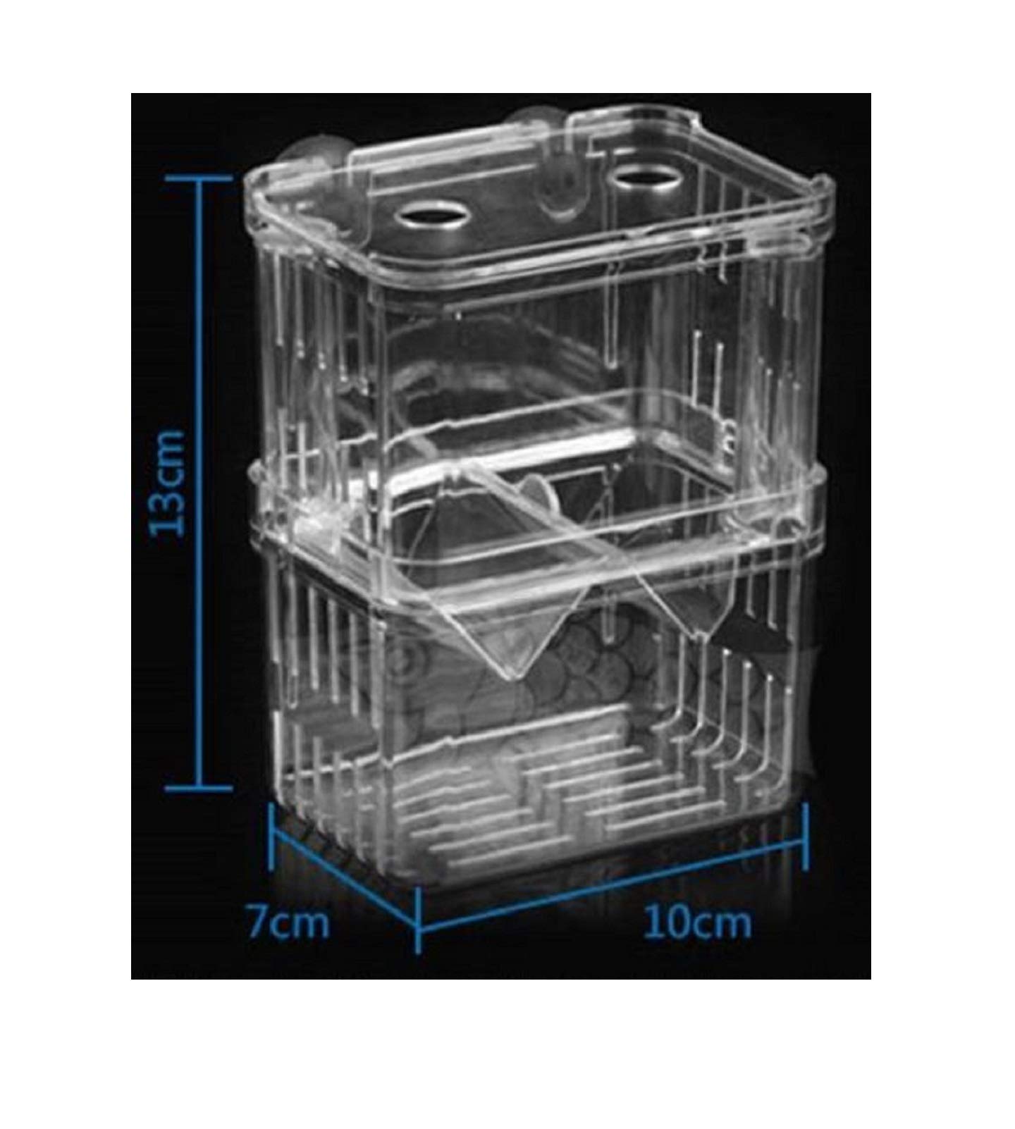 Hidom Floating Fish Aquarium Hatchery Breeding and Parenting Box with Live Fry Trap