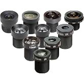 Arducam M12 Lens Set for USB Camera(1/2.7&rdquo; 1/2.8&Prime; 1/2.9&Prime;), Telephoto, Macro, Wide Angle, Fisheye Lens Kit (20&deg;- 180&deg;) with Holder and Cleaning Cloth, Optical All-in-One