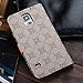 RAYTOP® Luxury Classic Brown GG Logo Leather Wallet Cases Flip Covers for Samsung Galaxy S5 GT-I9600 Kickstand 2 Slots Purse Women Men Classy Decent Sleek High Quality Gift Card Holder Stylish