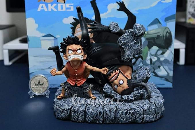 Amazon 国内 Onepiece ワンピース フィギュア モンキー D ルフィ Vs ブルーノ Ak Studio Sd Gk完成品 改造 一品物 Pop P O P フィギュア ドール 通販
