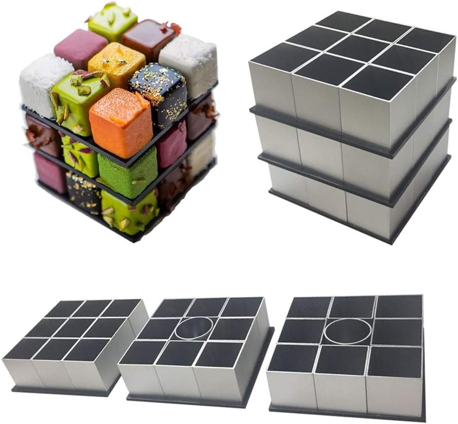 18 Store Whccl Rubik S Cube Mousse Mould Pastry Rotating Diy Baking French Dessert Set Kitchen Home Store Online Gestan Co Za