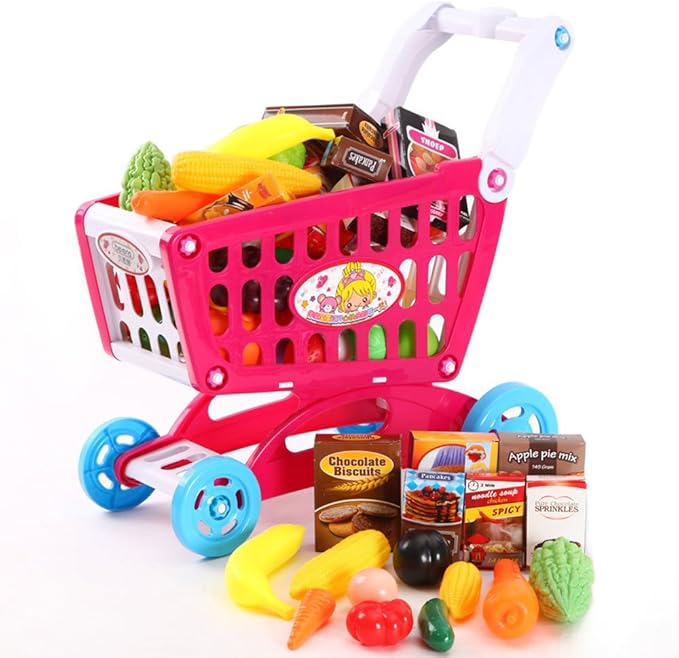 kids plastic shopping cart