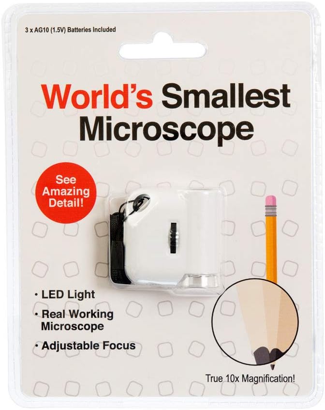 World's Smallest Microscope - Pocket-Sized STEM Exploration!, White - Image 3