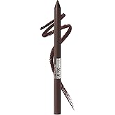 Maybelline TattooStudio Long-Lasting Sharpenable Eyeliner Pencil, Glide on Smooth Gel Pigments with 36 Hour Wear, Waterproof, Bold Brown, 1 Count