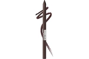 Maybelline TattooStudio Long-Lasting Sharpenable Eyeliner Pencil, Glide on Smooth Gel Pigments with 36 Hour Wear, Waterproof, Bold Brown, 1 Count
