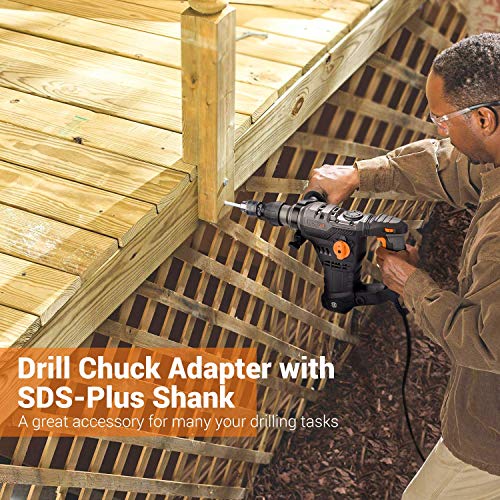 TACKLIFE 11/4 Inch SDSPlus 12.3 Amp Rotary Hammer Drill, 7Joules Impact Energy, 4350BPM
