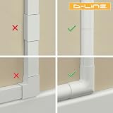 D-Line Mini Cable Trunking Clip-Over Accessory Multipack 10 Pieces Black view 4