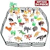 Animals Figure,54 Piece Mini Jungle Animals Toys Set,Zoo World Realistic Wild Vinyl Pastic Animal Learning Resource…