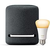 Echo Studio with Philips Hue Bulb - Alexa smart home starter kit