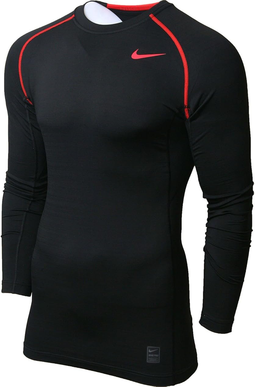nike pro combat dri fit fitted long sleeve shirt