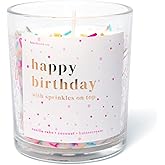 Kindnote Co. Happy Birthday Candle for Women - 8oz Soy Candle, Vanilla Cake, Coconut, Buttercream Scent - Festive Sprinkles, Premium Design, Eco-Friendly, 40+ Hours Burn Time