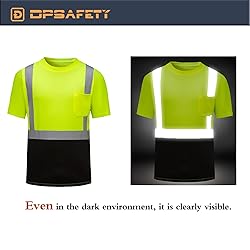 DPSAFETY High Visibility Shirts Quick Dry Safety T