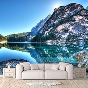 Wall Murals for Bedroom Beautiful Nature Norway Natural Landscape Large Removable Wallpaper Peel and Stick Wall Stickers - 66x96 inches