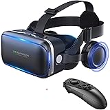 VR SHINECON Virtual Reality VR Headset 3D Glasses Headset Helmets VR Goggles for TV, Movies & Video Games Compatible iOS, And