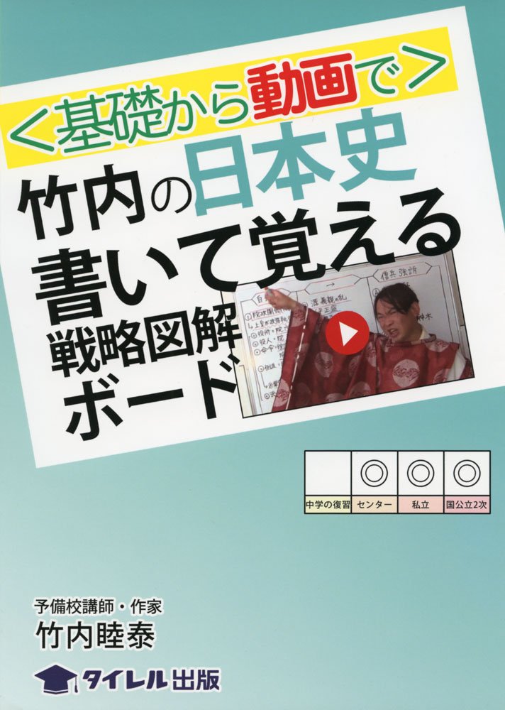 基礎から動画で 竹内の日本史書いて覚える戦略図解ボード 竹内 睦泰 本 通販 Amazon