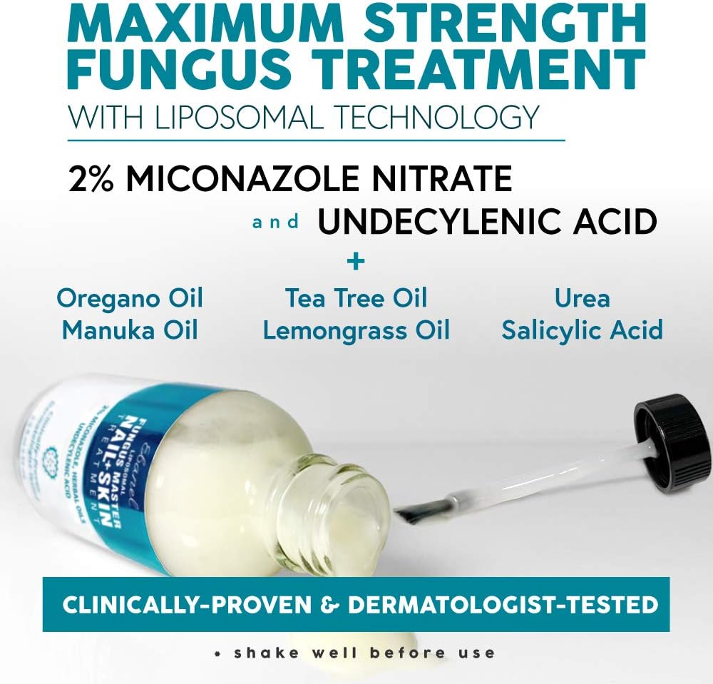 Ebanel Antifungal Treatment, 1 Oz Athletes Foot Treatment with Miconazole, Undecylenic Acid, Urea, Oregano Oil, Salicylic Acid, Kills Fungus on Skin that Leads to Nail Fungus, Ringworm Jock Itch Cream: Health & Personal Care