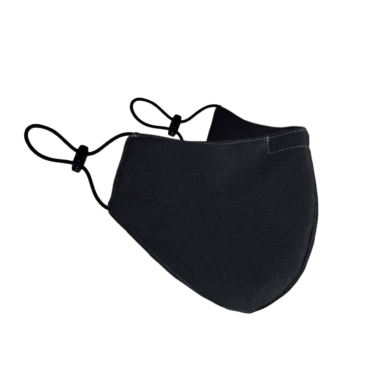 BLINDSAVE Washable Mouth Mask 100% Polyester Cloth, 4 Layer Protection, 5pcs