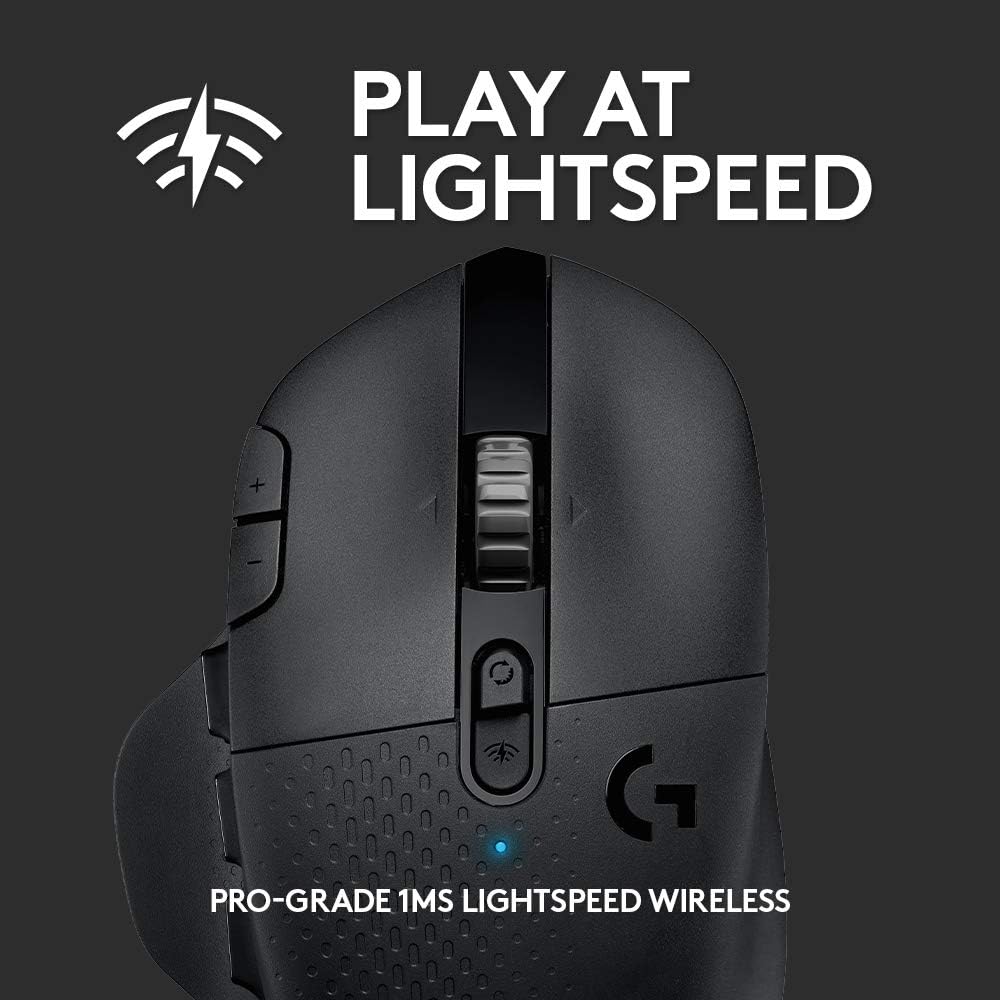 Logitech G604 LIGHTSPEED Wireless Gaming Mouse with 15 programmable controls, up to 240 hour battery life, dual wireless connectivity modes, hyper-fast scroll wheel: Computers & Accessories