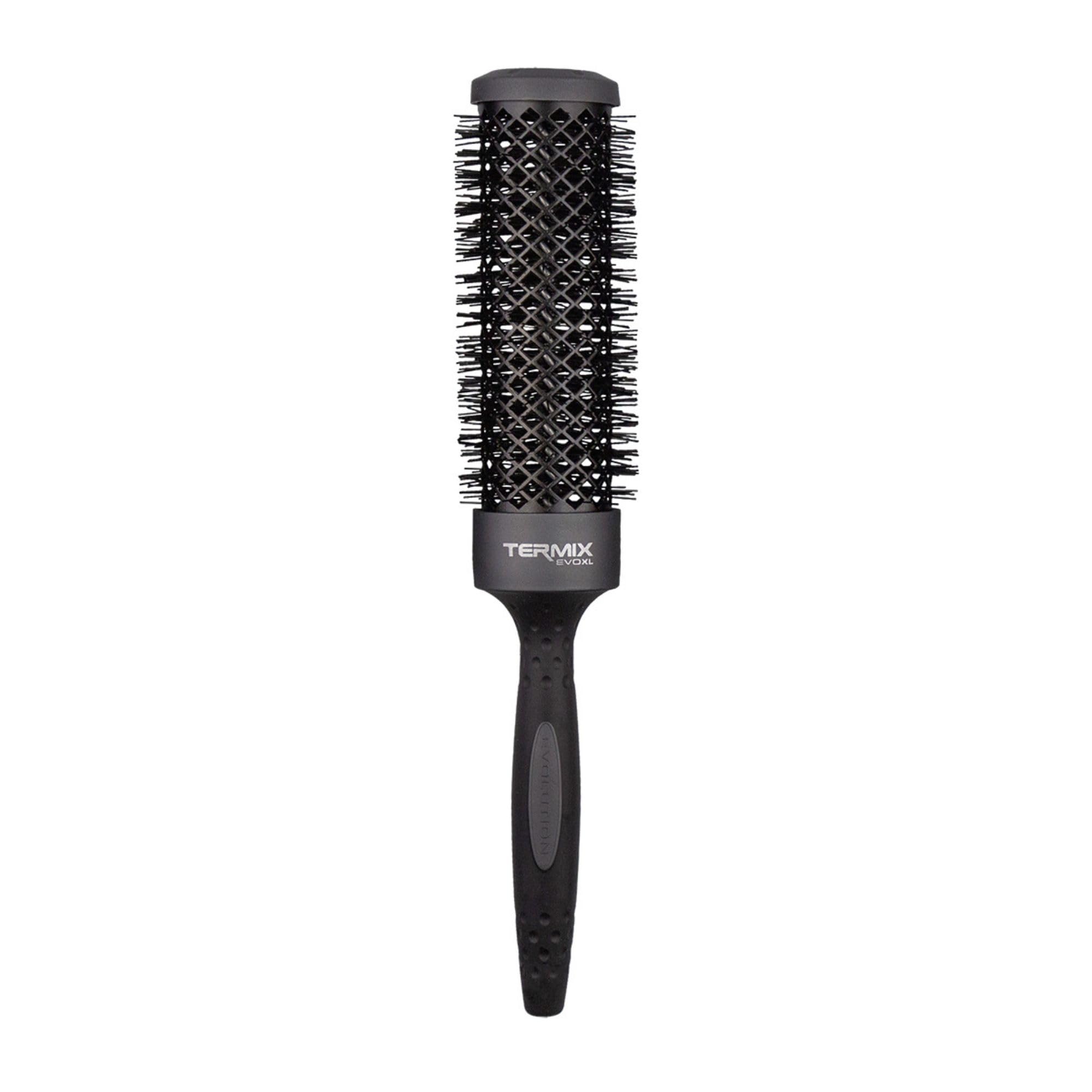 Termix Evolution XL Round Hairbrush Ø 37 mm, 3cm longer- Hairbrush with ionized fibers and a 25% extra surface for faster drying