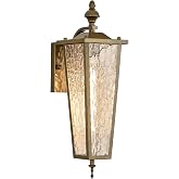 BIEOCUR Outdoor Wall Light Fixtures,Vintage Exterior Waterproof Lantern | 18.1in,Anti-Rust Metal,Clear Textured Glass &amp; E26 Base,Porch Sconces Lighting,for Front Door Patio Garage Entryway