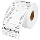 Cruxer Continuous Receipt Roll Paper Compatible for Dymo 30270 A30270 2-1/4" x 249ft (57mm x 76m) Non-Adhesive White Thermal for Label Writer 300 310 320 330 400 Duo 450 Twin Turbo Printer, 1 Roll