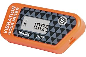 Yooreal Vibration Activated Hour Meter,Maintenance Intervals Reminder for Gas Diesel Engine Powered Generator Compressor Moto