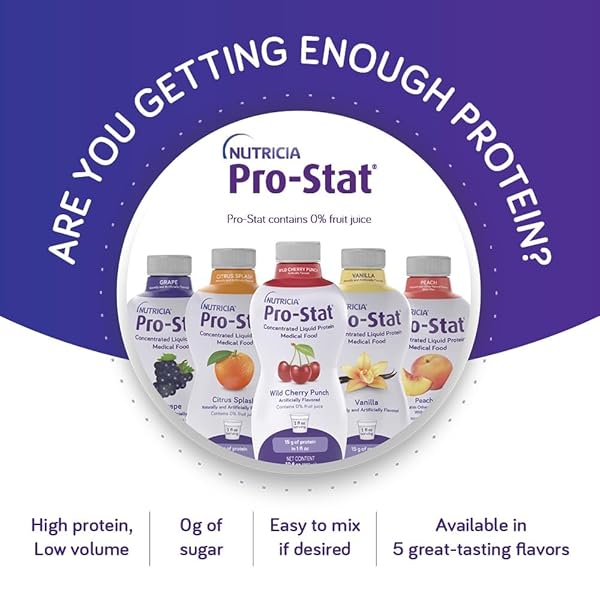PRO-STAT CONCENTRATED LIQUID PROTEIN MEDICAL FOOD – PEACH FLAVOR (WITH FIBER), 30 FL OZ BOTTLE