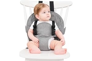 SHSYUE Travel Harness Seat for Baby High Chair,Safety Harness Chair Accessory for Baby Feeding, Portable Fabric Harness Toddler Chair Seat with Adjustable Straps, Baby Must Haves Travel Essential