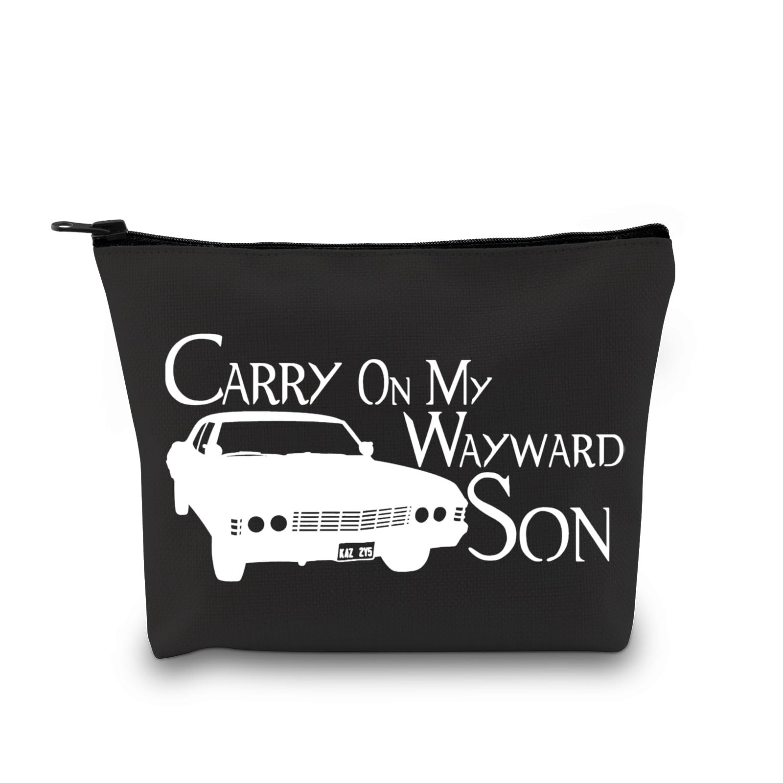 TV Show Inspired Carry On My Way Son Makeup Cosmetic Bag for Fans BFF Gift (Carry On Black EU) — image 1