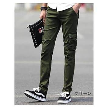 Amazon Co Jp カーゴパンツ ワークパンツ メンズ スリム ストレート Amazon Co Jp カーゴパンツ ワークパンツ メンズ スリム ストレート