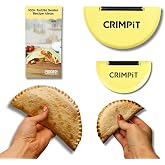 CRIMPiT Tortilla + Book Bundle - Large &amp; Small Tortilla Sealers + Recipe Book &ndash; For 10-12&rdquo; &amp; 6&rdquo; Flour Tortillas | BPA-Free, Dishwasher Safe | Perfect for Air Fryers | Manufactured in UK &amp; USA
