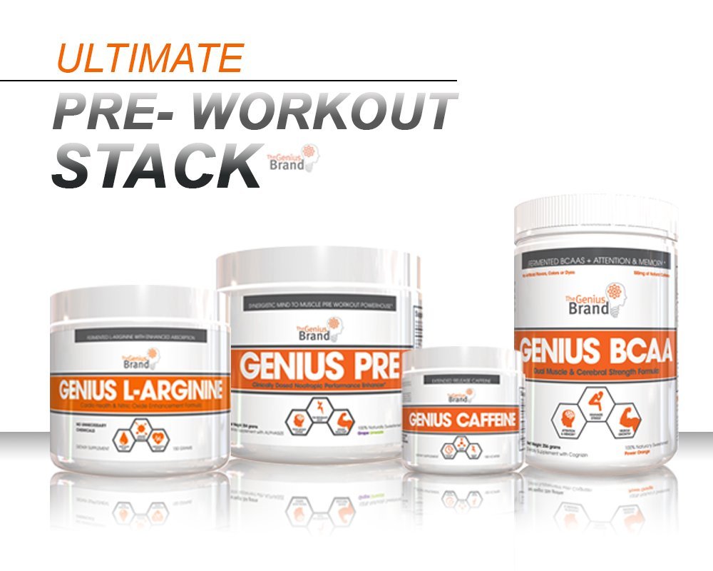 GENIUS BCAA Powder with Focus & Energy Multiuse Natural Vegan