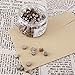 Champagne Gold Sealing Wax Beads, Yoption 210 Pieces Octagon Wax Seal Beads with Candles and Melting Spoon for Embellishment of Cards Envelopes, Wedding Invitations, Wine Packages, Gift Ideas