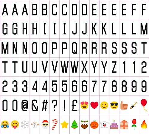 FANHHUI 105Pcs Festival Decoration Cinema Sign for LED Light Box, Cinematic Light Box DIY Decorative Cinema Signs Letters Graphs Symbols Pack for A4 A5 Cinematic Light Up Boxes