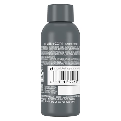 DOVE MEN + CARE REFRESHING EXTRA FRESH WITH 24-HOUR NOURISHING MICROMOISTURE TECHNOLOGY BODY WASH FOR MEN 3 OZ