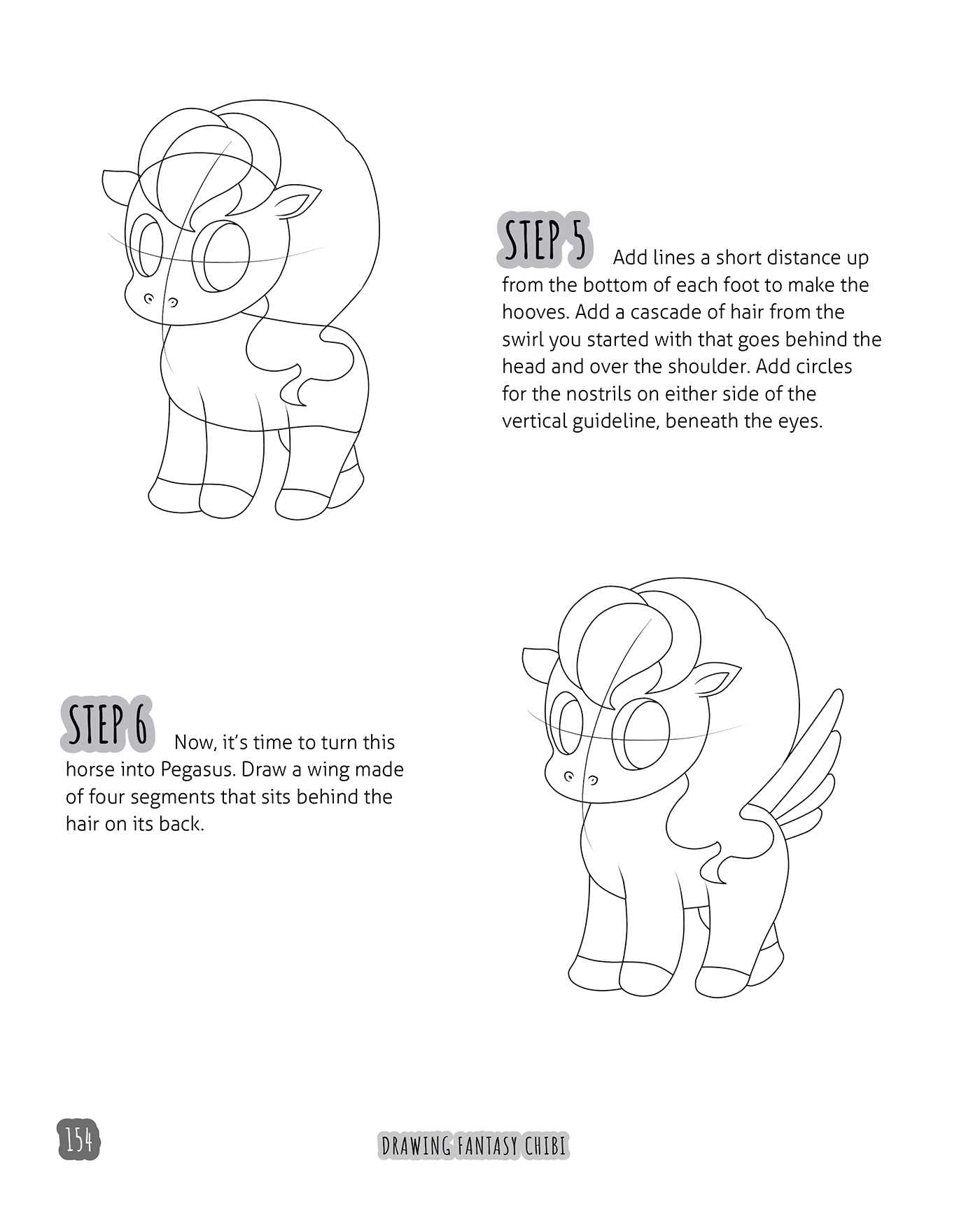 Drawing Fantasy Chibi: Learn How to Draw Kawaii Unicorns, Mermaids, Dragons, and Other Mythical, Magical Creatures! (How to Draw Books)
