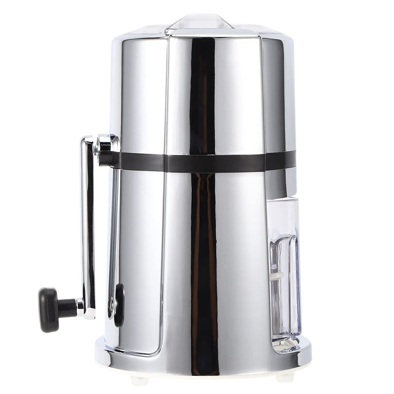 Manual Portable Ice Crusher and Shaved Ice Crusher Machine, Commercial Household Portable Shaved Ice Crusher with Stainless Steel Blade for Make The Perfect Drink and Cocktails